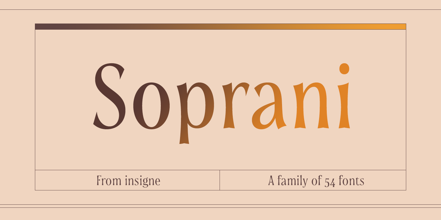 Ejemplo de fuente Soprani Condensed #6